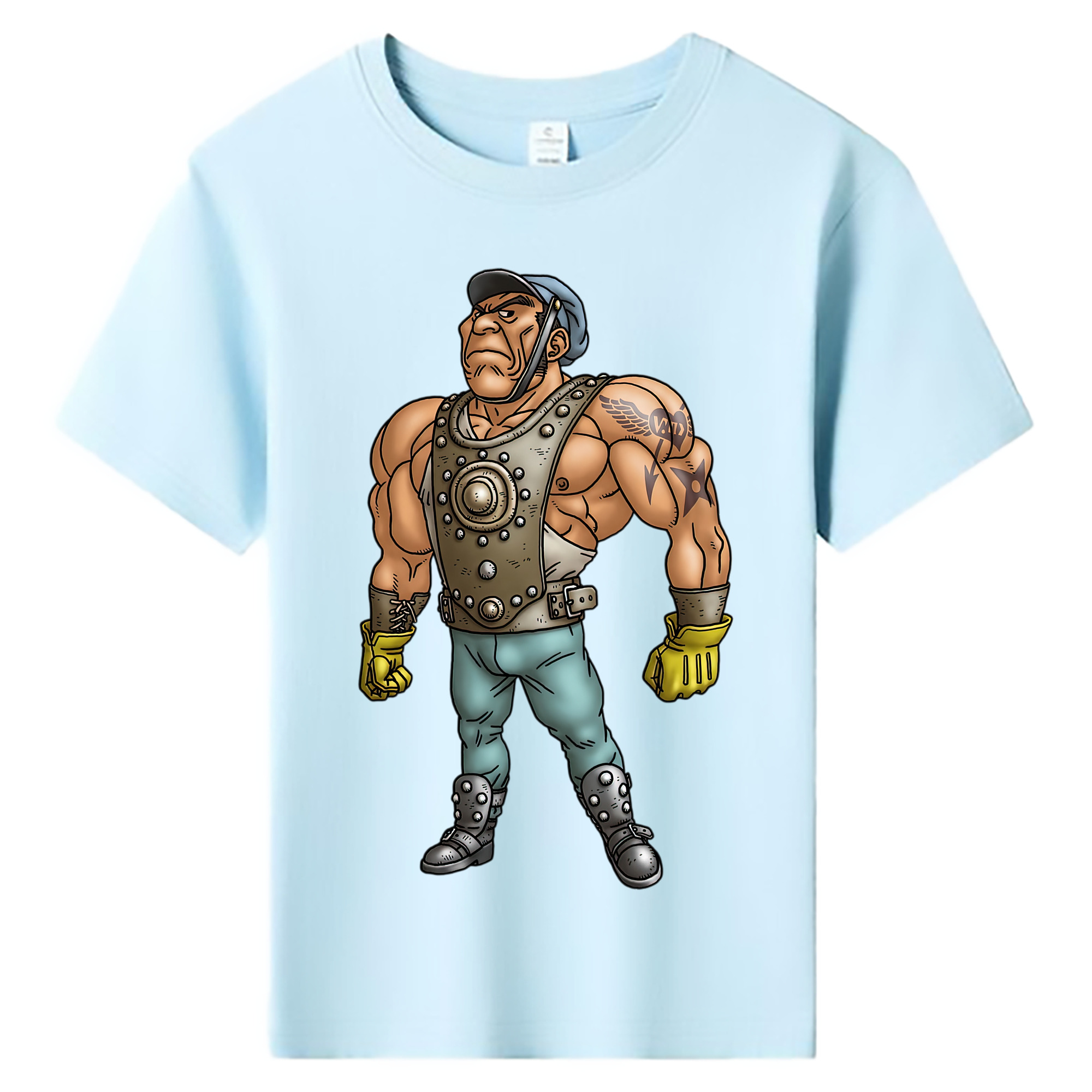（画像用） ドラゴンクエスト Doragon Kuesuto Dragon Quest 綿100％キッズTシャツ（フロントプリント）